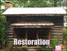 Historic Log Cabin Restoration  Boones Mill, Virginia